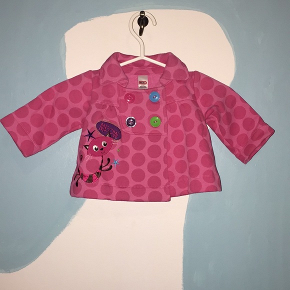 little tikers Other - Pink Polka Dots Size 3-6 months buttoned sweater